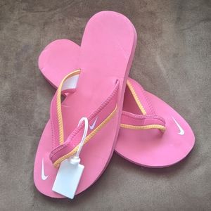 Brand New Nike Flip Flops - Hot Pink